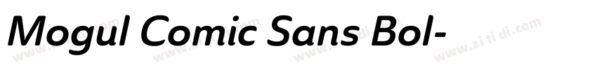Mogul Comic Sans Bol字体转换